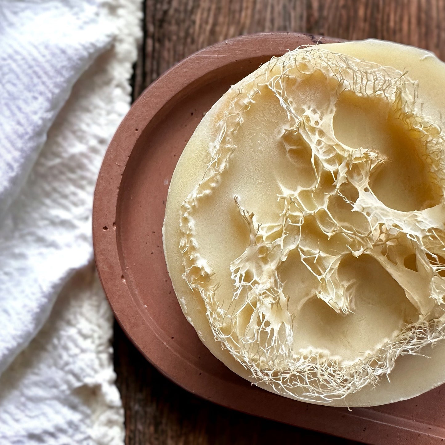 Homegrown Luffa Soap