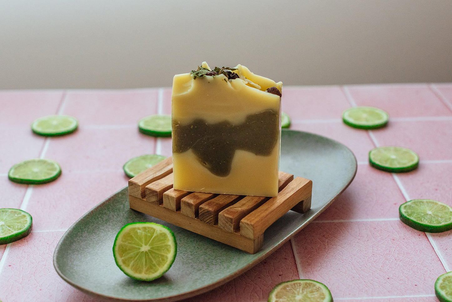 Basil Flower & Distilled Lime Soap